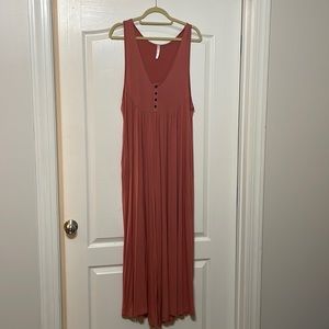 Rust Jumpsuit with Pockets!